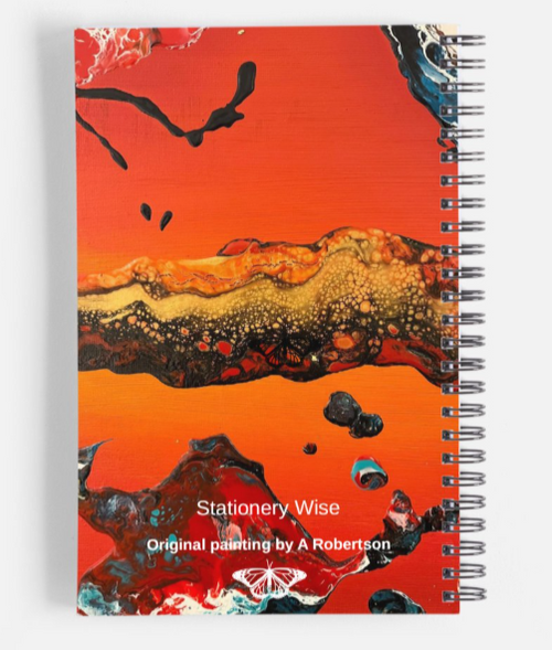 A5 Notebook, lined, Larva