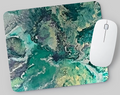 Mousemat, marble green