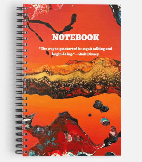 A5 Notebook, lined, Larva