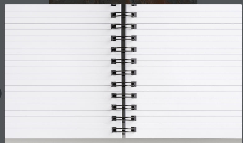 A5 Notebook, lined, Go placidly